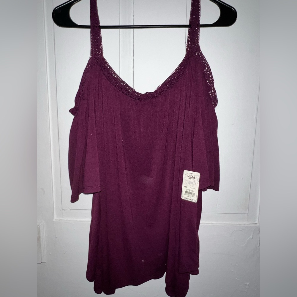 Purple XL Mudd off the shoulder shirt